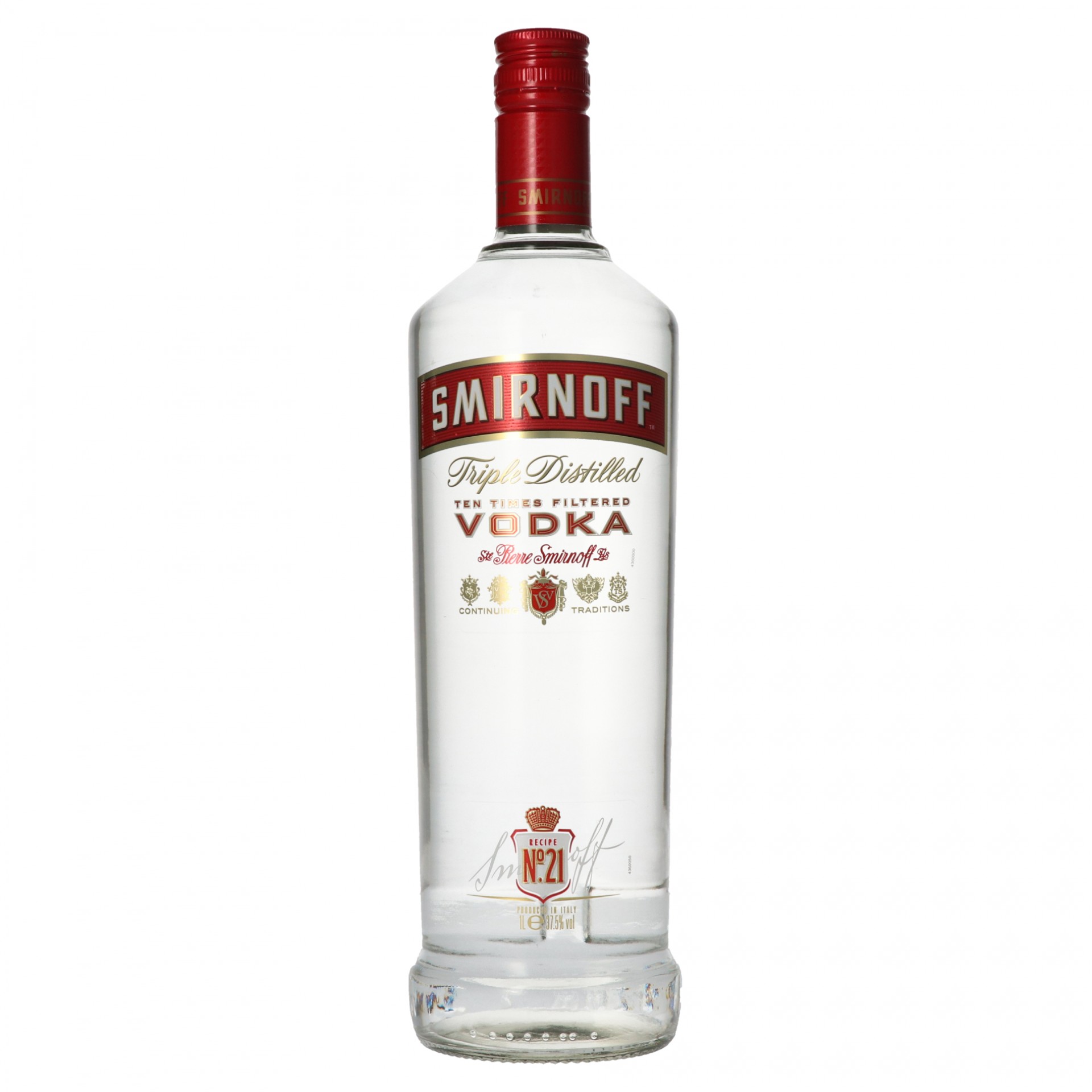 SMIRNOFF ROJA VODKA 1 L.