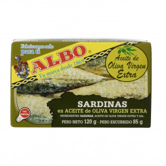 Sardines dans l'huile d'olive 120 g - Poisson en conserve