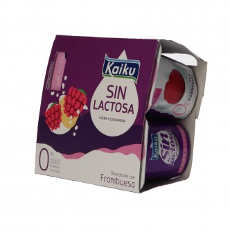 Yogur Sabor Fresa sin Lactosa P-4 unidades