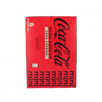 Comprar REFRESCO COCA COLA ZERO MINI 6 X 20 CL