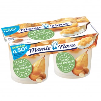 Mamie Nova Nature  Yaourts au lait entier et sucre roux